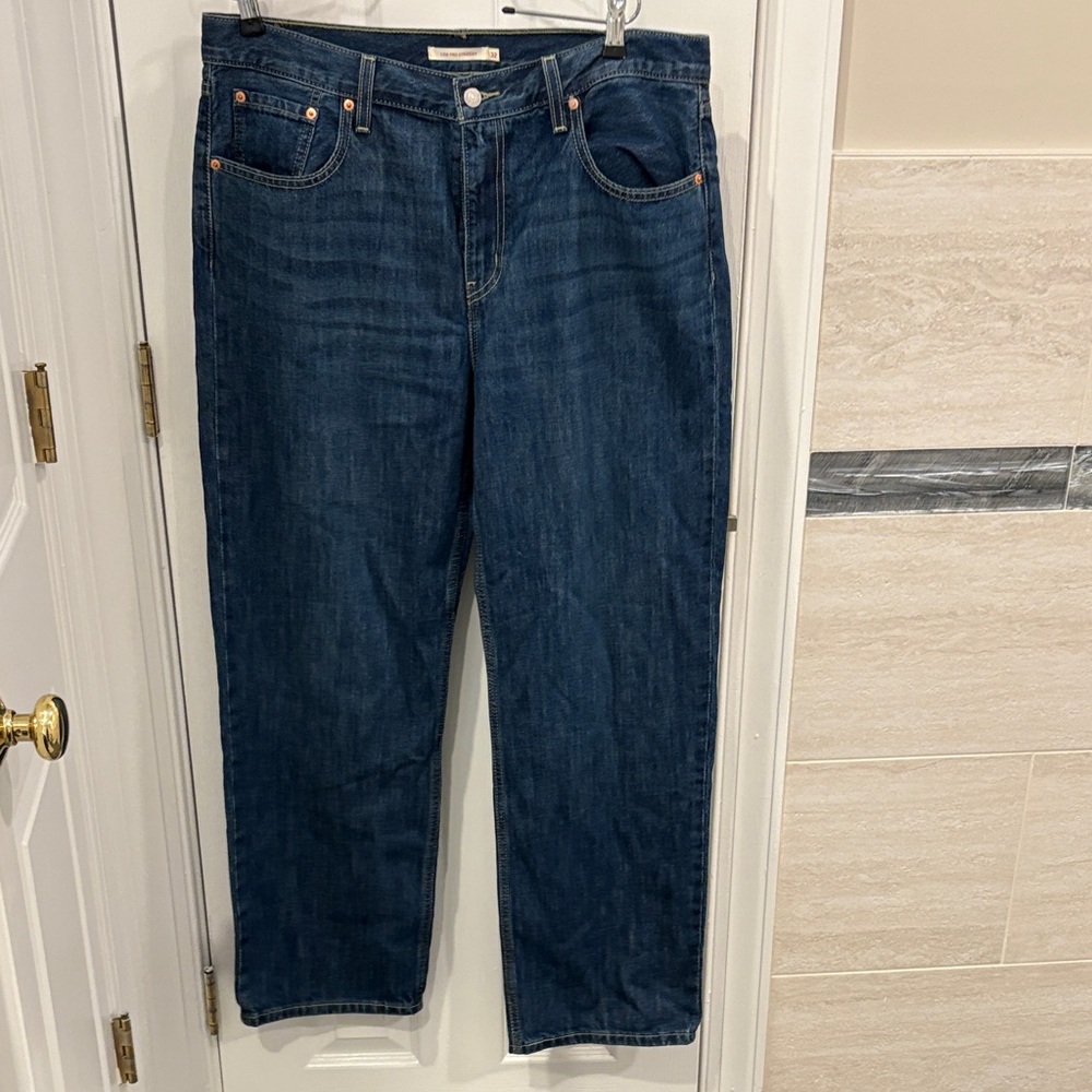 Levi's Dark Blue Straight Leg Jeans